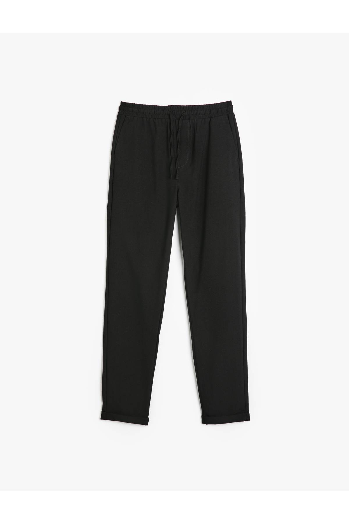 کمر مخلوط ویسکوز شلوار جیب چید