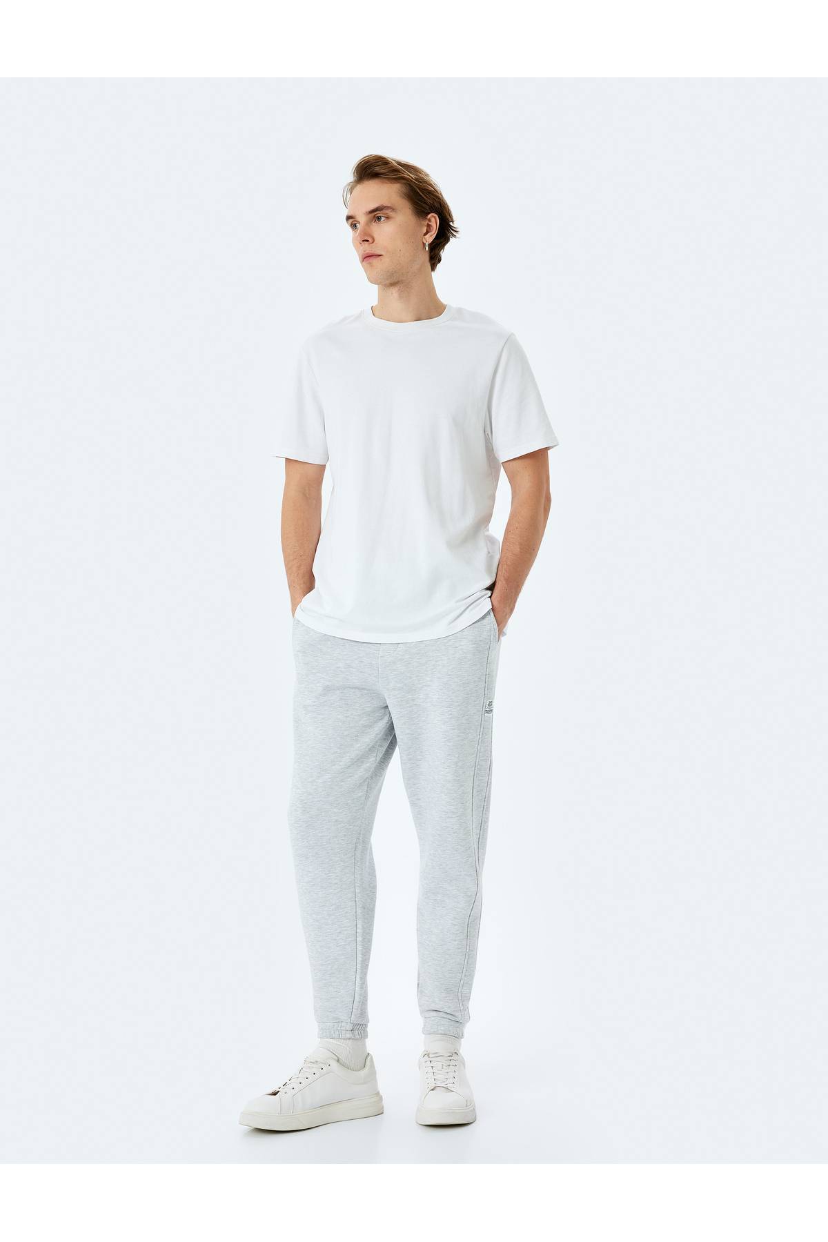 شلوار دوخت جیبی پنبه ای با دوخت کشدار