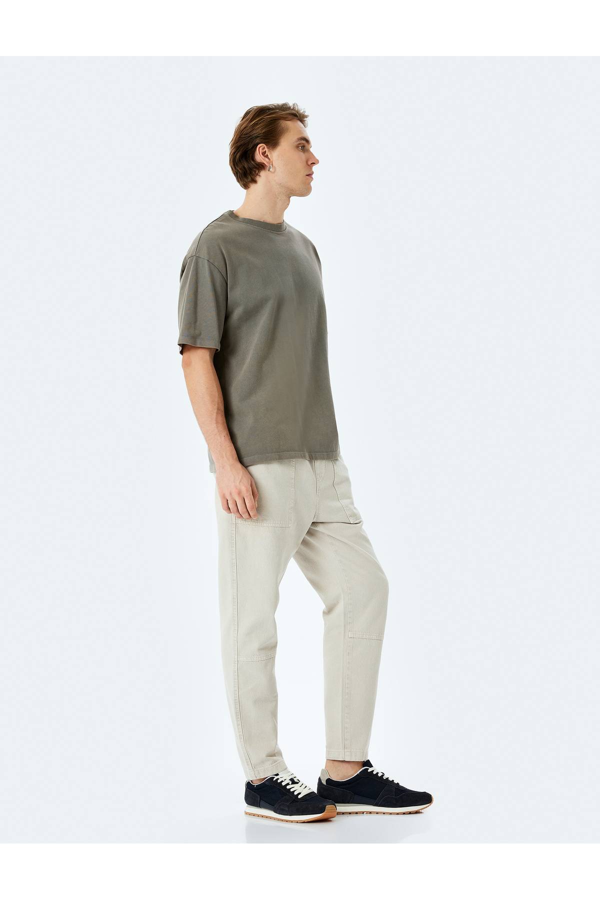 جیب پنبه ای جیب پنبه ای دو خیاطی با تفصیل مناسب شلوار کمر مناسب