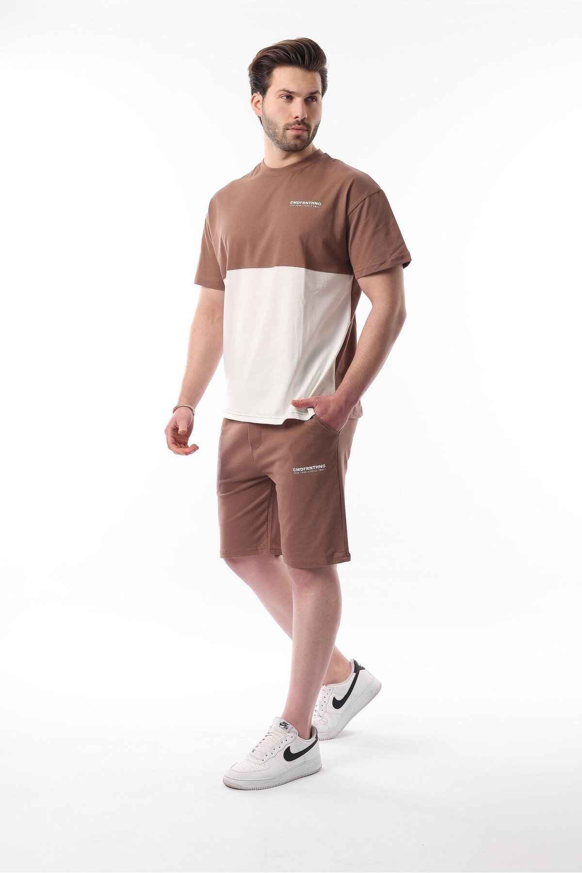 بلوک رنگ چاپی آبی چاپ شده نفتی شلوار کمر قابل تنظیم