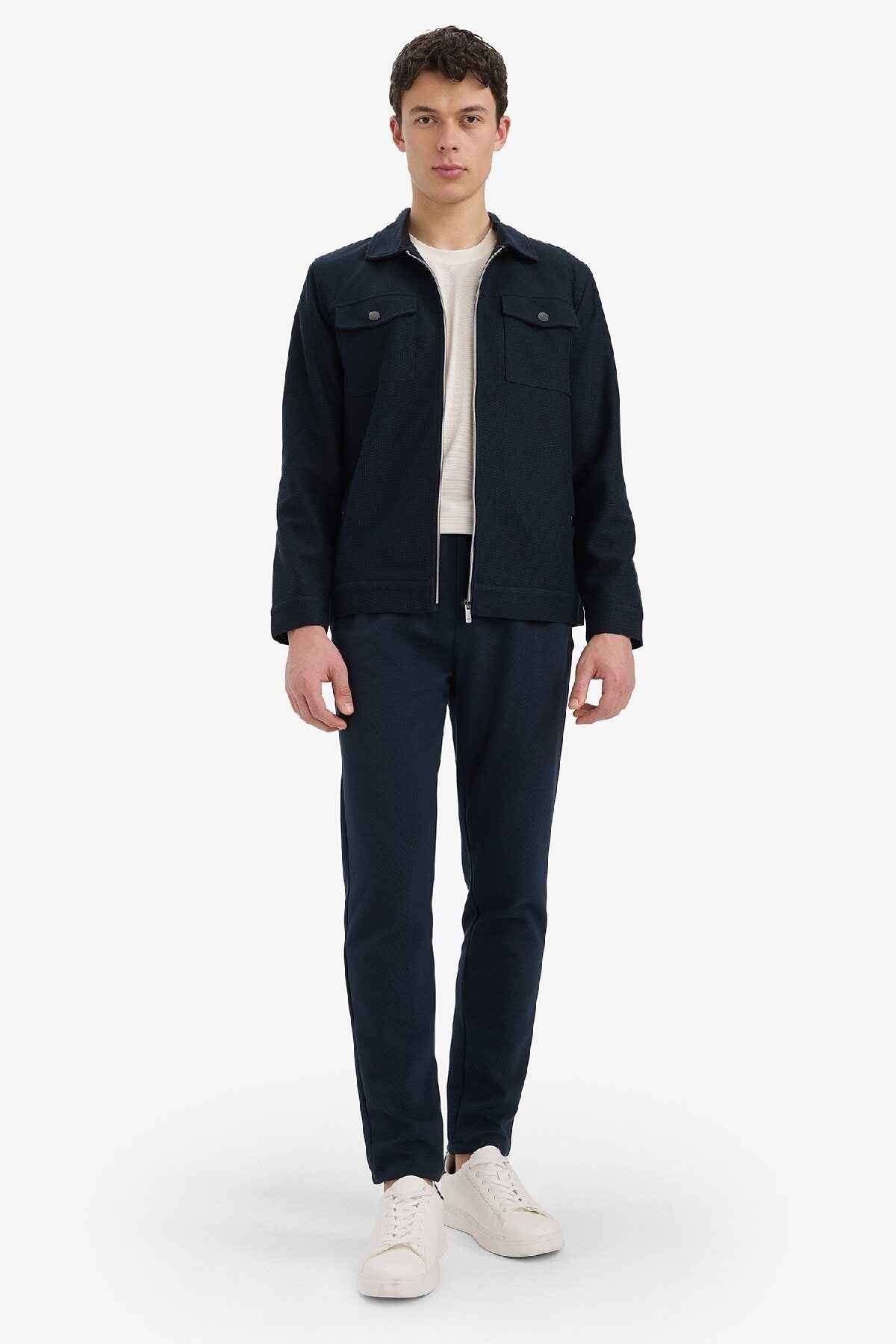 شلوار جوگر پایه بند کمر راست جیب راست C6022ax25sp