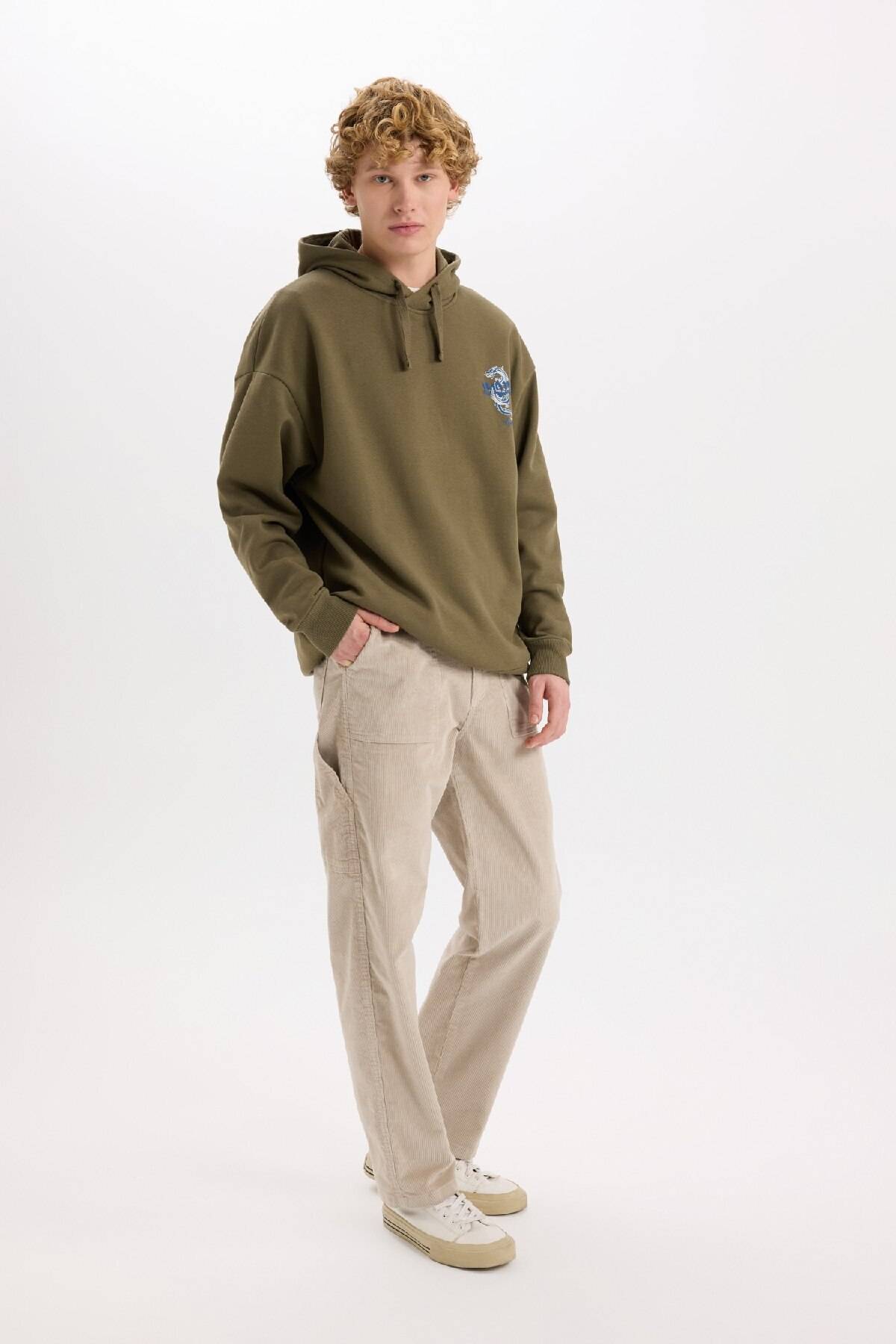 شلوارهای مخملی پای گسترده ای با مقدار زیادی برش راحت PAça C9015AX24WN