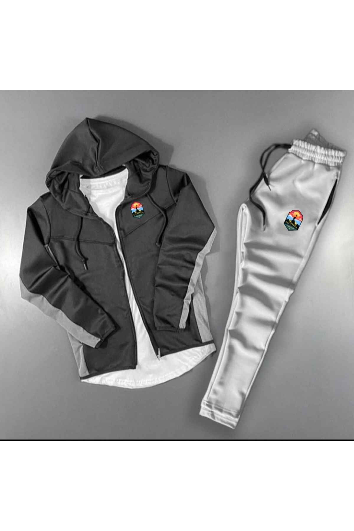 ست لباس ورزشی یقه اسکوبا پولو مشکی