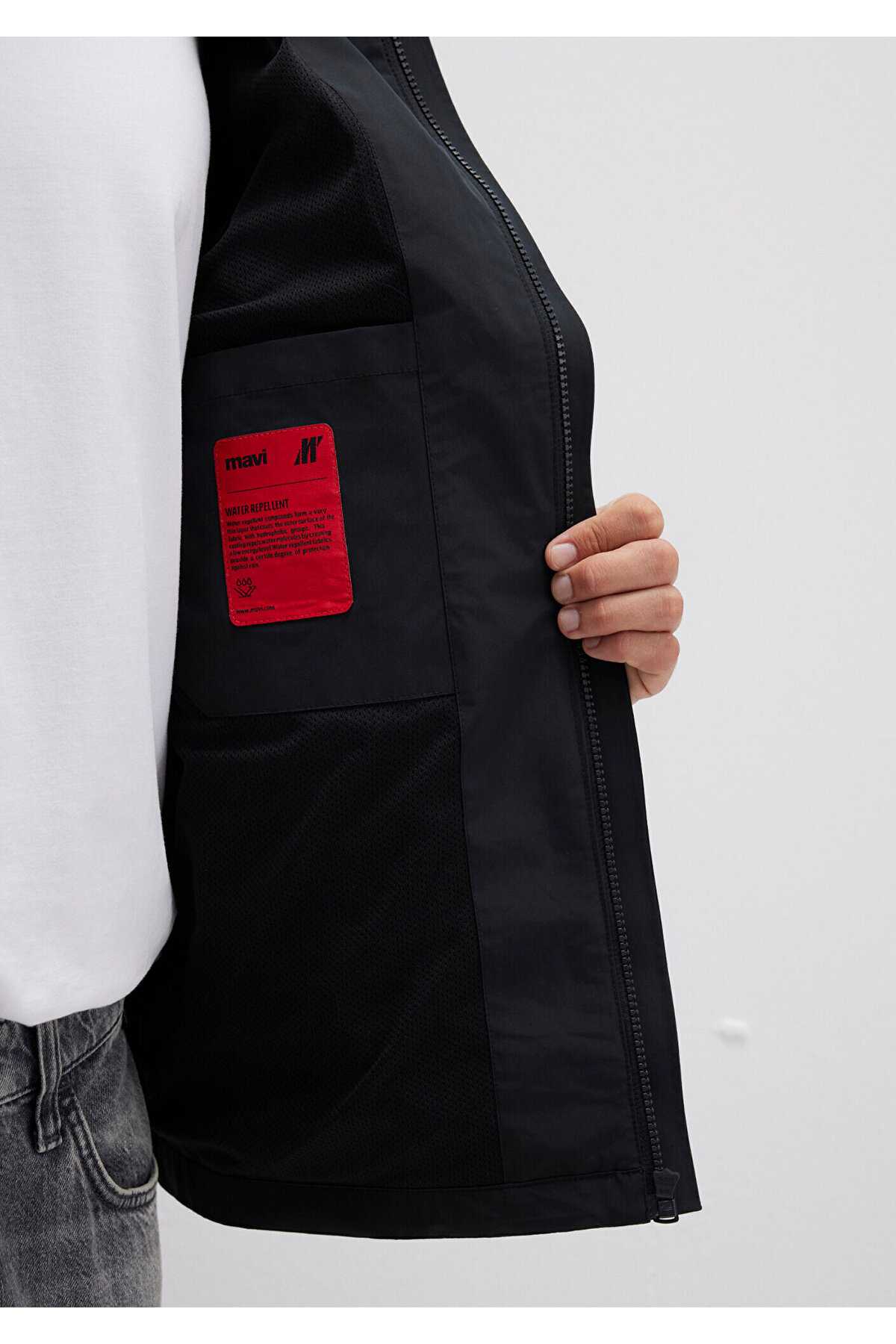 کاپشن خاکستری کلاهدار تناسب منظم / برش معمولی -70093