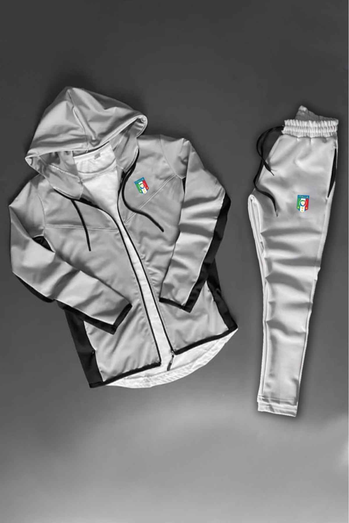 لباس ورزشی مردانه مشکی چاپ شده با لوگوی اسکوبا امگ