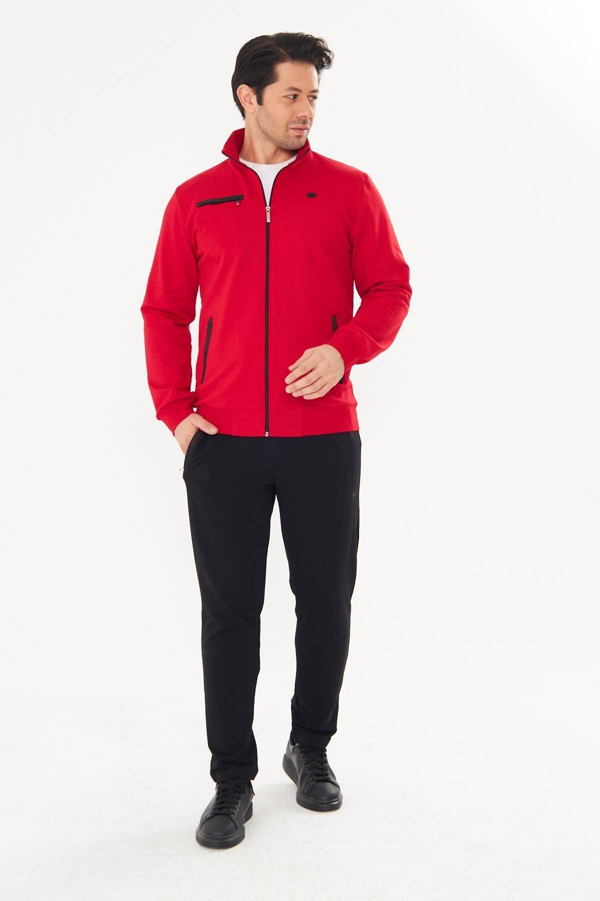 ست لباس ورزشی مردانه پارچه نخی FM19102