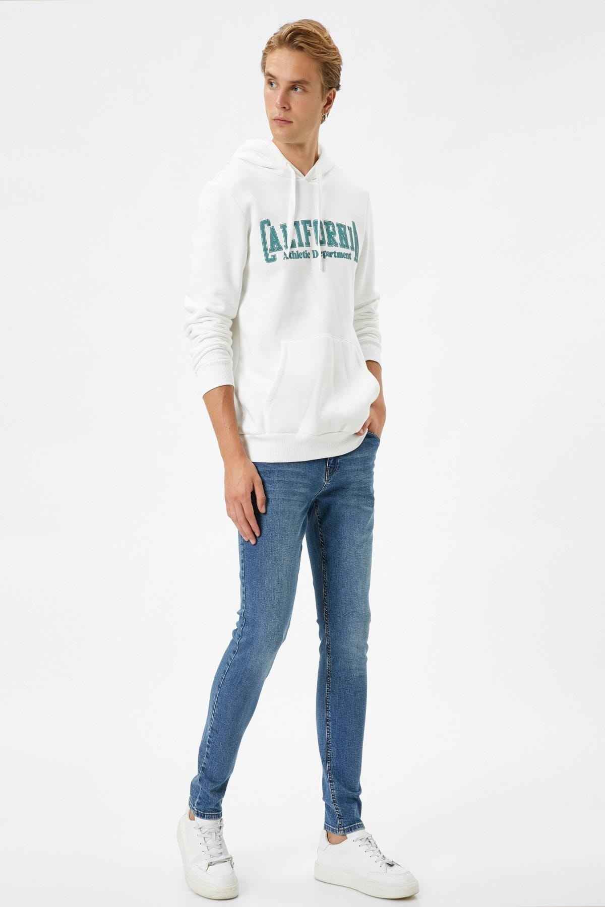 شلوار جین مردانه نیلی متوسط