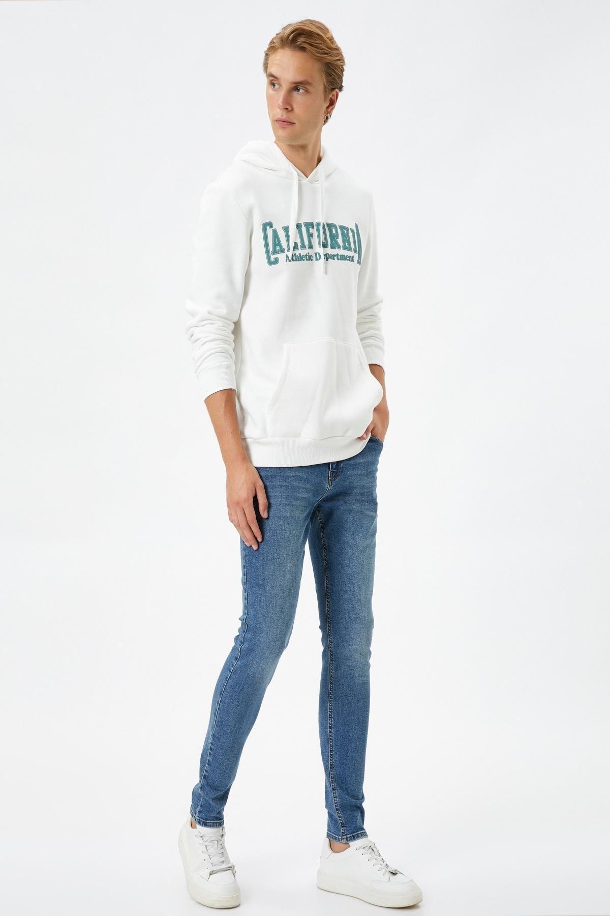 شلوار جین مردانه نیلی متوسط