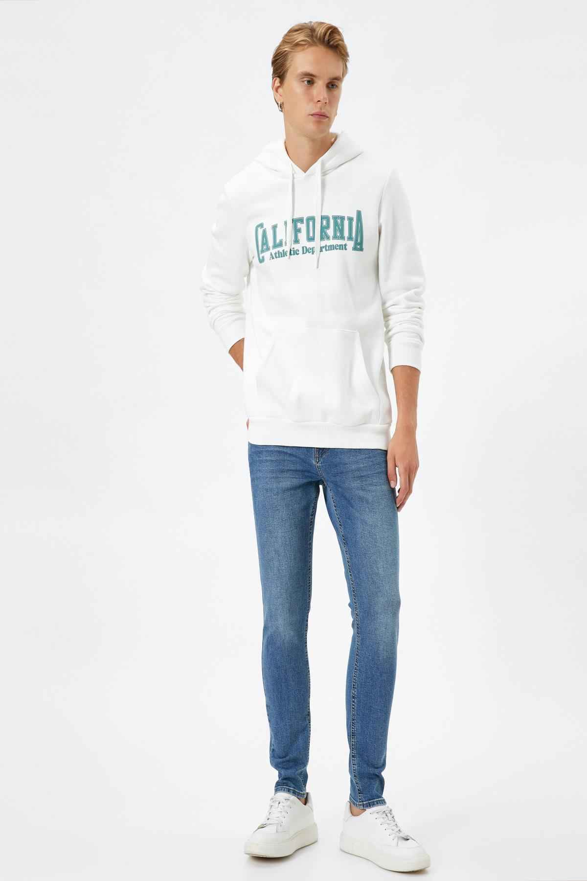 شلوار جین مردانه نیلی متوسط